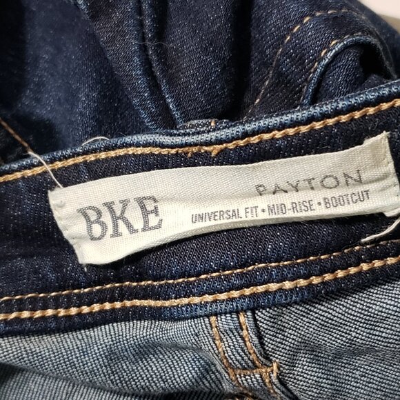 BKE Payton Dark Wash Bootcut Universal Fit Mid-Rise Men's Jeans 34X37.5 - Picture 2 of 4